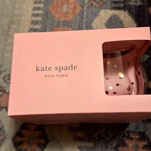 kate spade Other - MARKDOWN 

COPY - Kate spade New york Larabee dot Gold set of 4 glasses